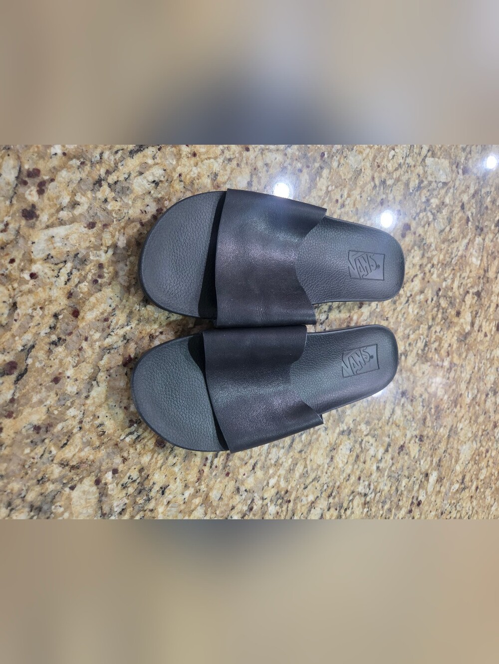Vans Black Slide Sandals - Picture 2 of 5